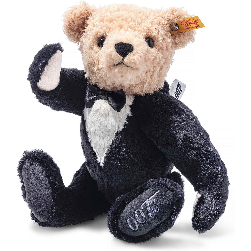 Steiff Jointed James Bond Bear Plush Teddy Bear